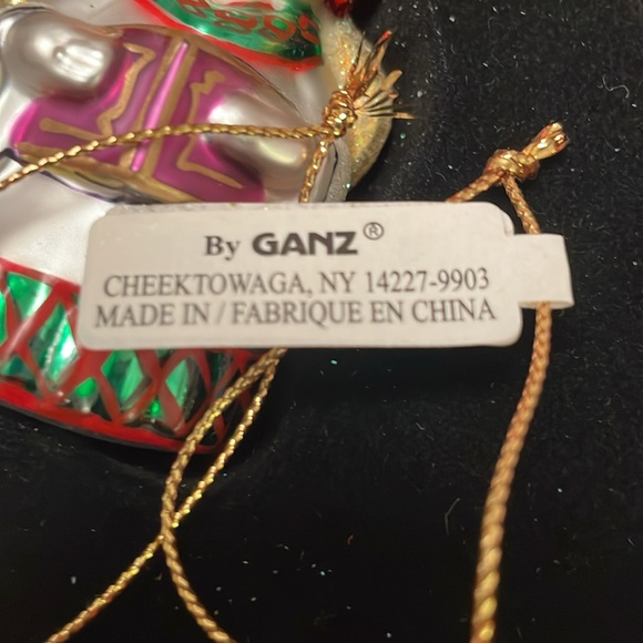 Rare Vintage GANZ Blown Glass Christmas Ornaments Set of 6 in Red Tree Gift Box - Picture 10 of 15